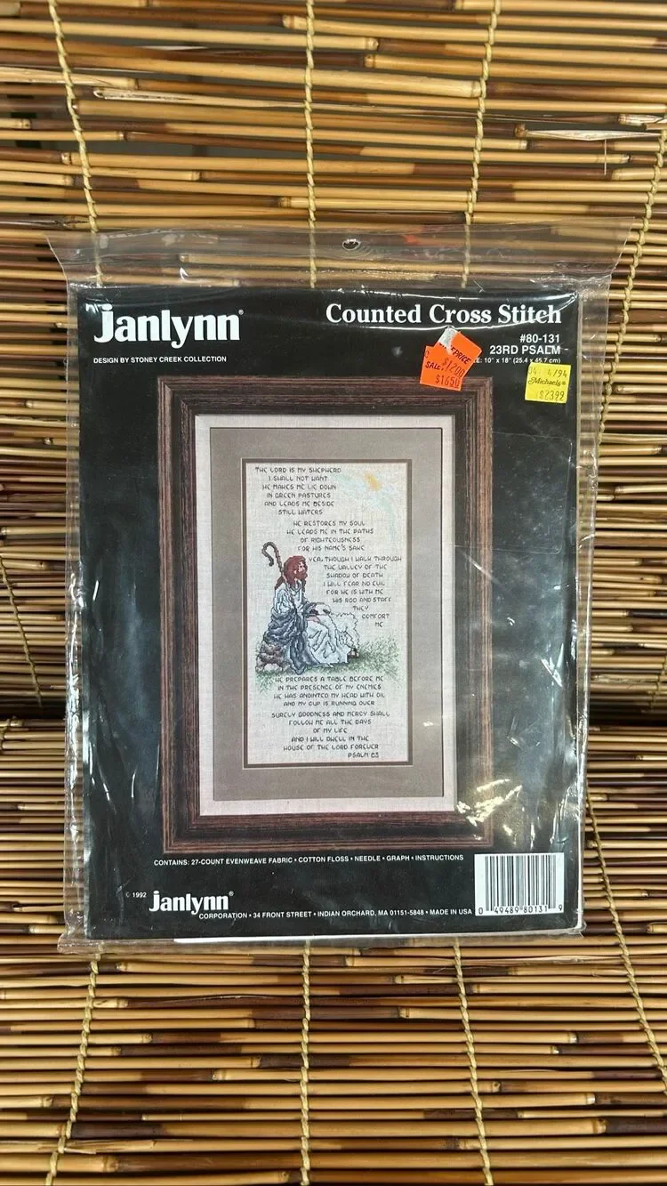 Janlynn Cross Stitch 80-131 The Lord is My Shephard